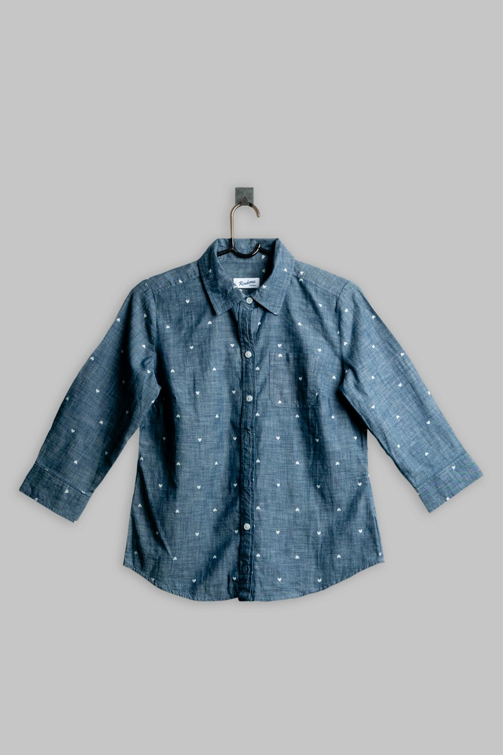 Men's Denim Print Shirt